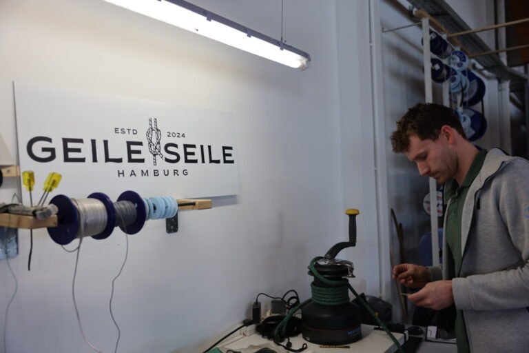 GEILE SEILE Werkstatt Hamburg – Tauwerk und Festmacher werden für die neue Segelsaison 2026 vorbereitet