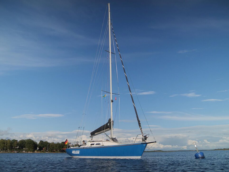 Matcher 37 Helium an der Mooring