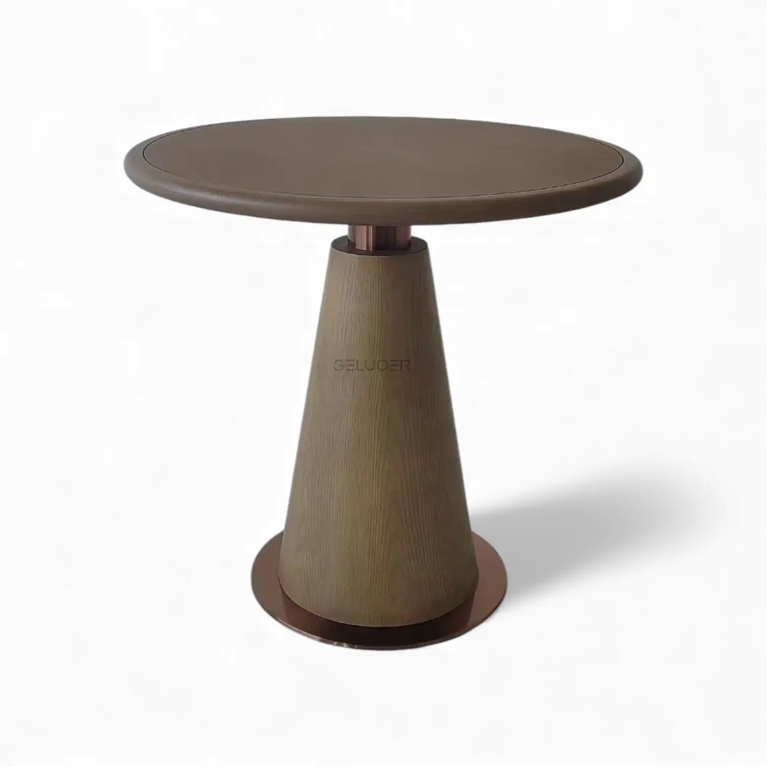 Elegant wooden accent table for modern home decor.