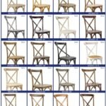 Elegant wooden dining chairs with cross-back design, available in various finishes for classic or mo.