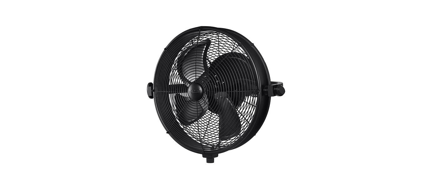 High-velocity industrial fan for cooling and ventilation applications.