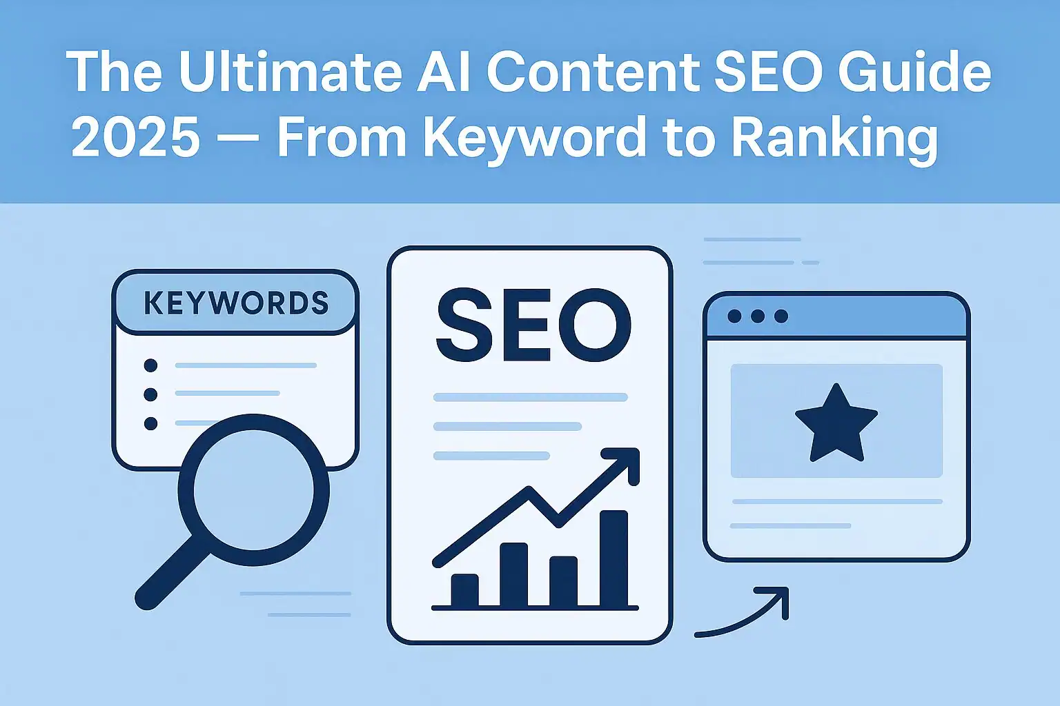 The Ultimate AI Content SEO Guide 2025 banner