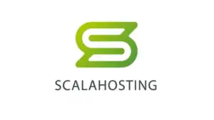 ScalaHosting logo – Managed VPS and AI-driven cloud hosting platform