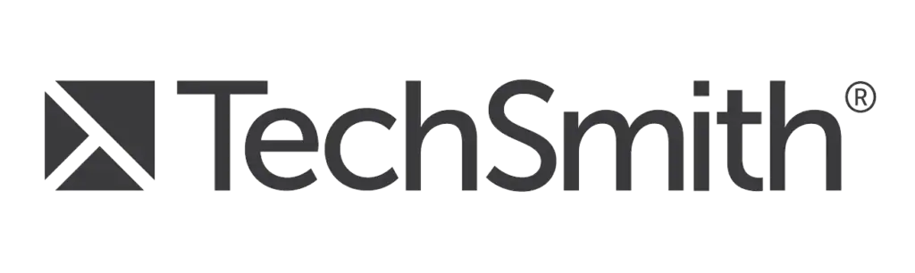 TechSmith logo – Camtasia, Audiate, Screencast Pro and Snagit software