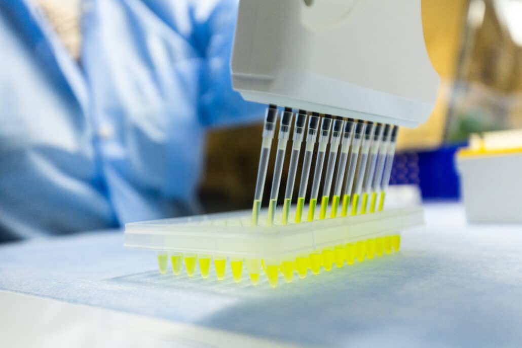laboratory equipment and sample array for Genomind PGx testing