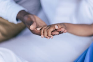two hands holding