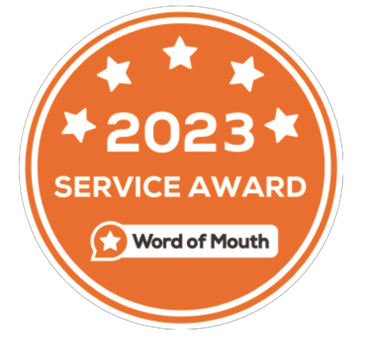 2023 Service Award Word Of Mouth awarded to Georgie Greene Photography