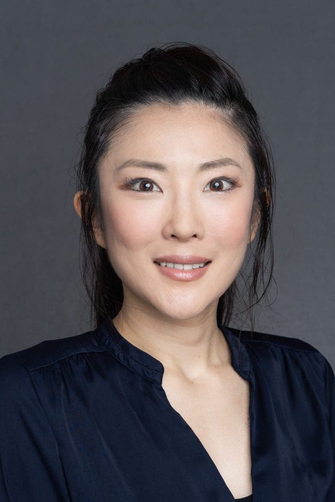 Female-Accountant-Headshot-Sydney-NSW – Professional Photographer Sydney Int: Japanese woman wearing a black shirt having corporate headshots taken by Sydney Photographer Georgie Greene in Sydney NSW