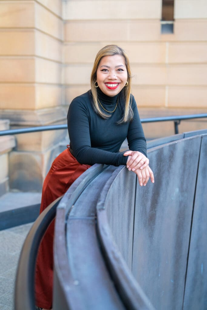 Indonesian business woman having her personal branding headshot taken by professional Sydney photographer Georgie Greene