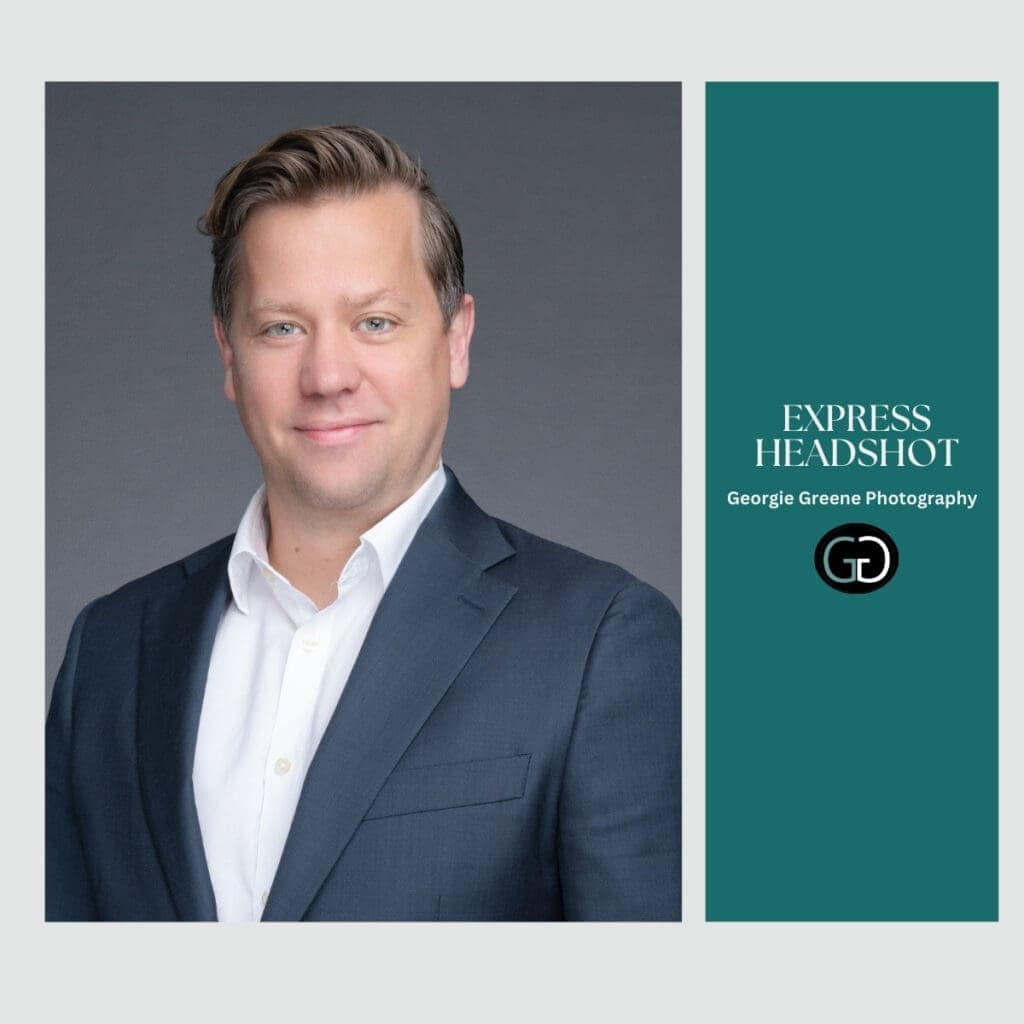headshot of a young man. in a suit taken by Sydney headshot photographer Georgie Greene to illustrate her Express Headshot Package