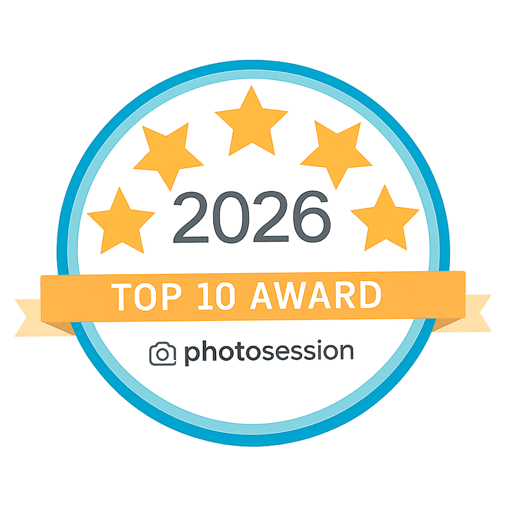 Photosession Award Badge 2026 Top 10 Award For Headshot Photographers in Sydney