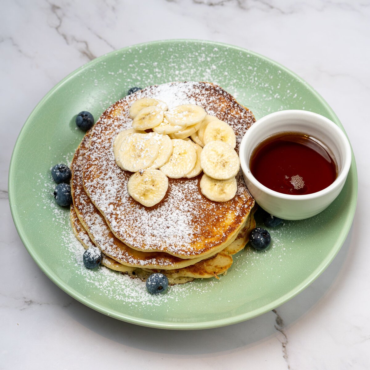banana pancakes taken by Sydney food photographer Georgie Greene