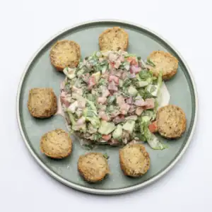 Falafel Salad taken by Sydney food photographer Georgie Greene