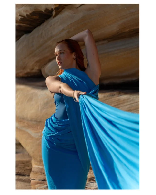 Beautiful blue and the sandstone rocks