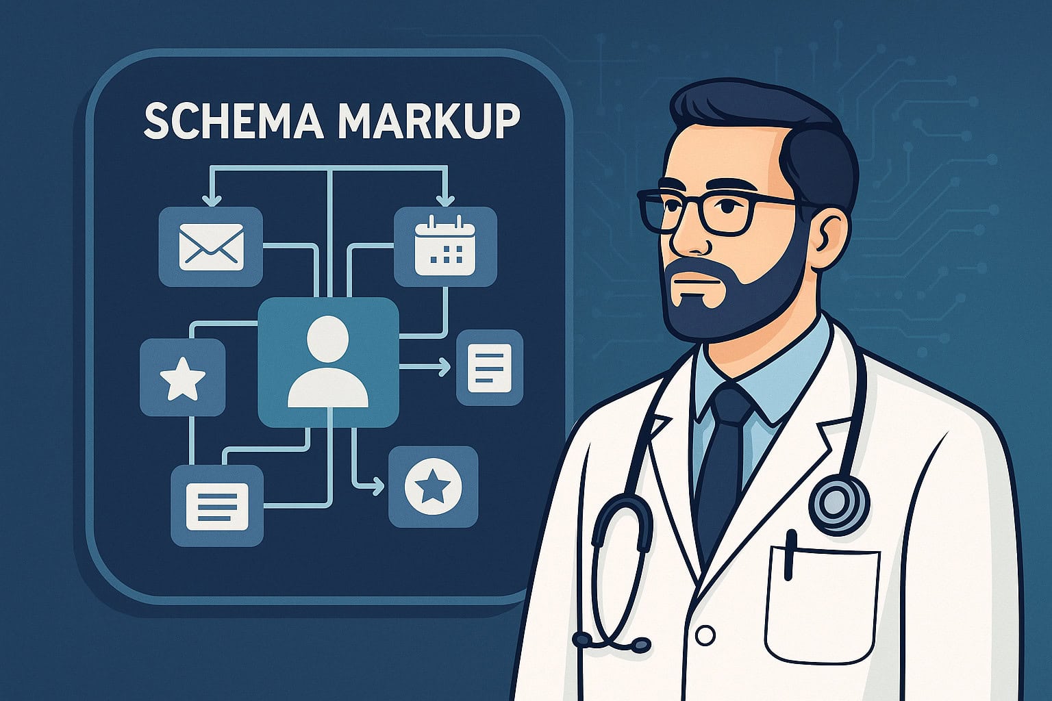 A smiling physician family stands in front of a house labeled “Section 8,” symbolizing stable rental income for physicians.