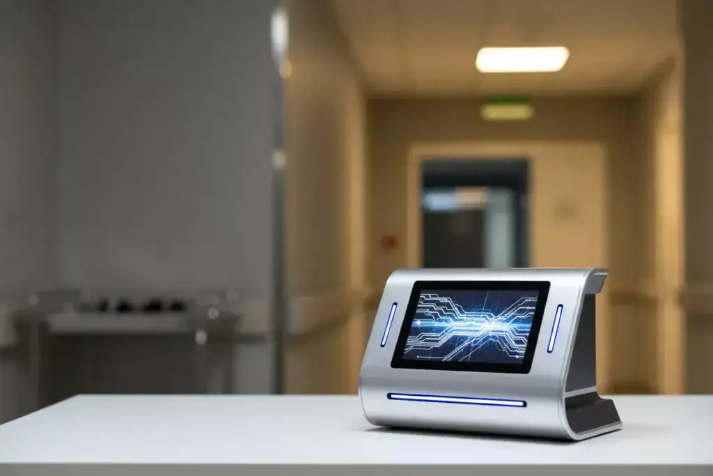 ייצוג חזותי של תפיסות מוטעות שיש לחברות סטארט-אפ בתחום הטכנולוגיה הרפואית לגבי סביבות בית החולים.