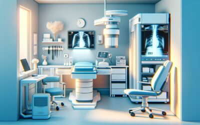 CT scan in a modern medical imaging room with advanced diagnostic equipment.