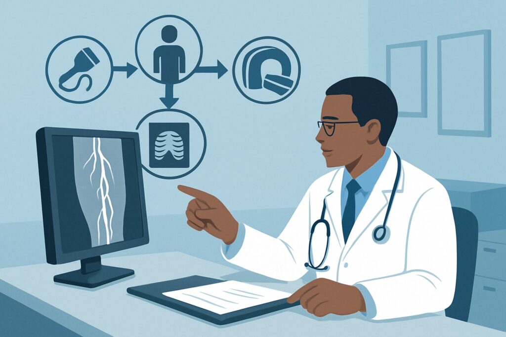 Acute Limb Ischemia on Chronic Claudication: What Is the ACR-Recommended First Step?