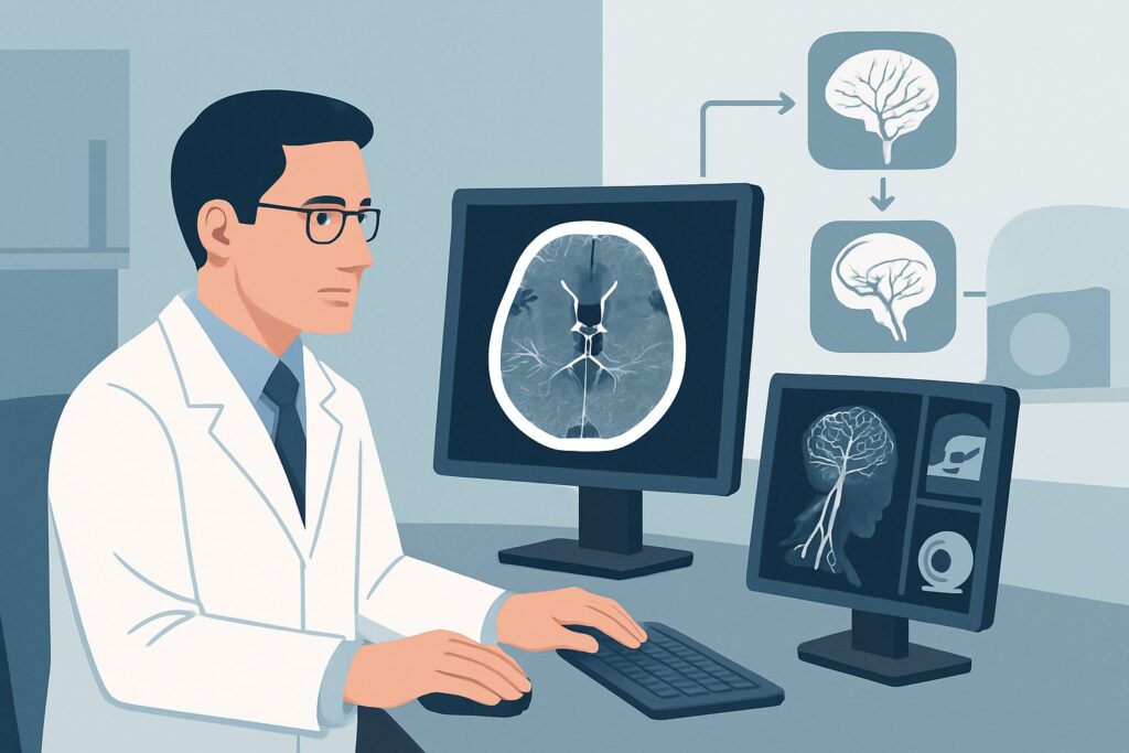 After CT Shows Nontraumatic SAH in a Child, Which Vascular Study Should You Order Next?