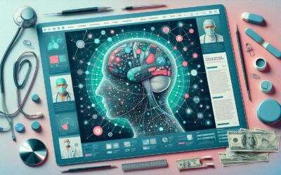 AI-powered medical technology analyzing brain health on a digital tablet.