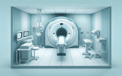MRI machine in a modern medical imaging room, ready for diagnostic scans.
