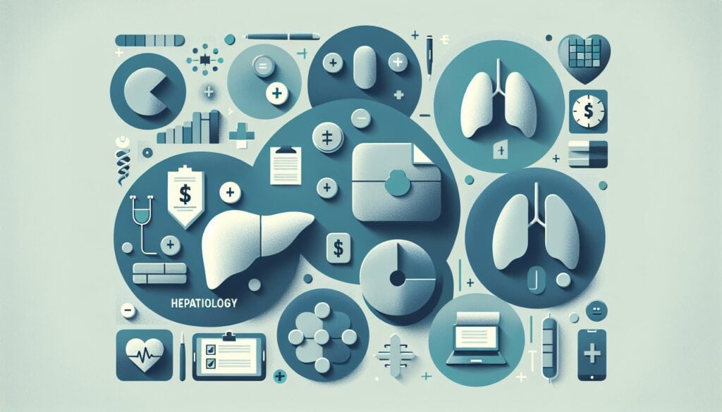 Lung and liver medical icons representing hepatology and respiratory health.