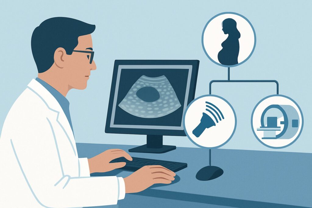 How Should You Image a Suspicious Breast Mass Found on Ultrasound in a Pregnant Patient?