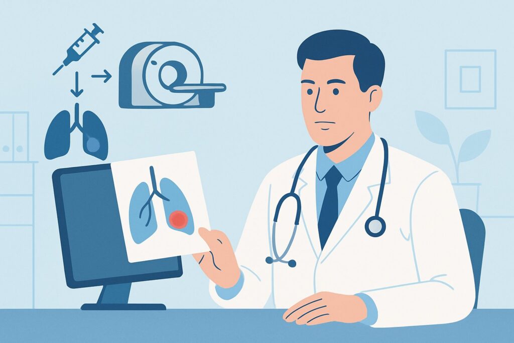 How Should You Manage a Lung Abscess Unresponsive to Antibiotics?