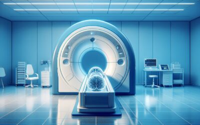 MRI machine in a modern medical imaging room, ready for diagnostic scans.