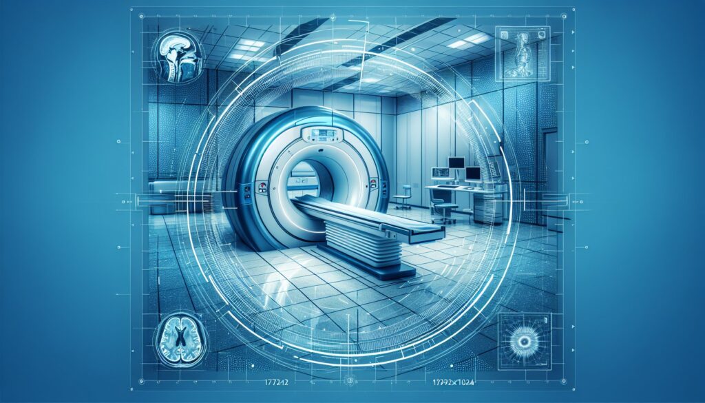 MRI machine in a modern medical imaging room, showcasing advanced healthcare technology.