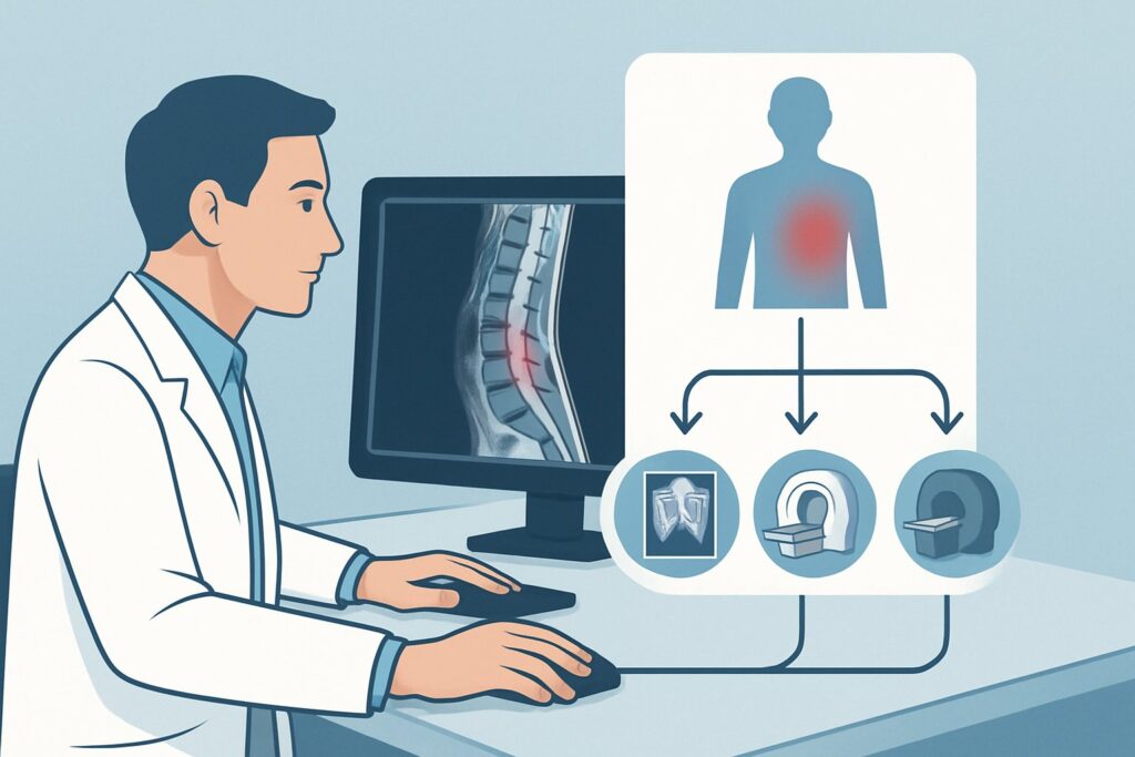 Post-Surgery Thoracic Back Pain: Should You Order Radiographs, CT, or MRI First?