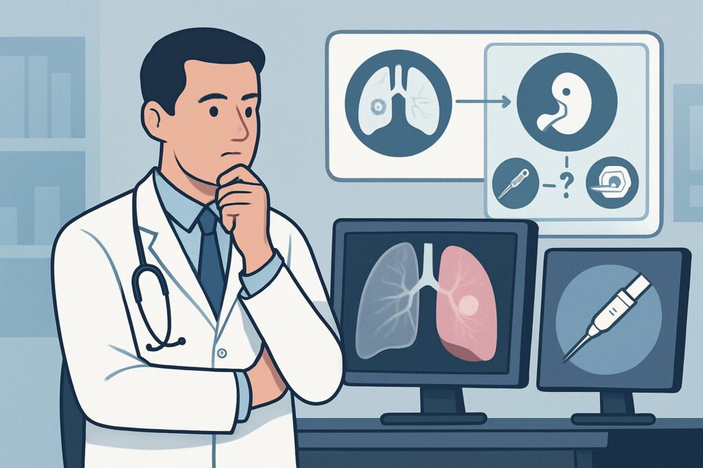 Should You Biopsy a Peripheral Lung Nodule in a Patient with Prior Cancer?