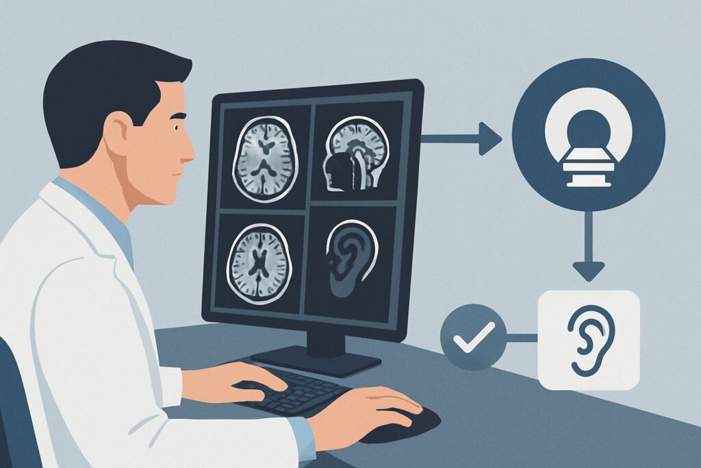 Should You Order MRI for Unilateral Nonpulsatile Tinnitus with a Normal Exam?
