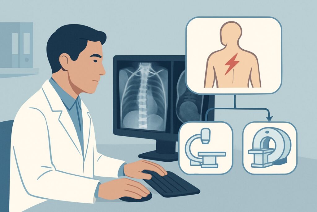Should You Order Radiographs or MRI for Thoracic Pain with Fracture Risk?