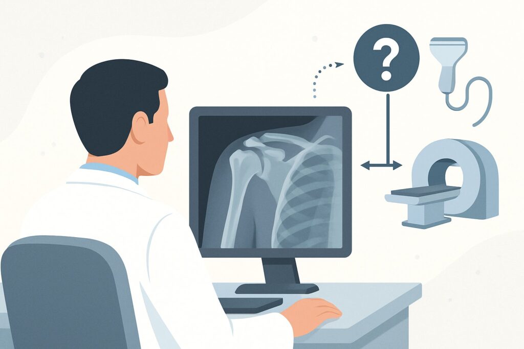 Should You Order Ultrasound or MRI for Chronic Shoulder Pain After Normal X-Rays?