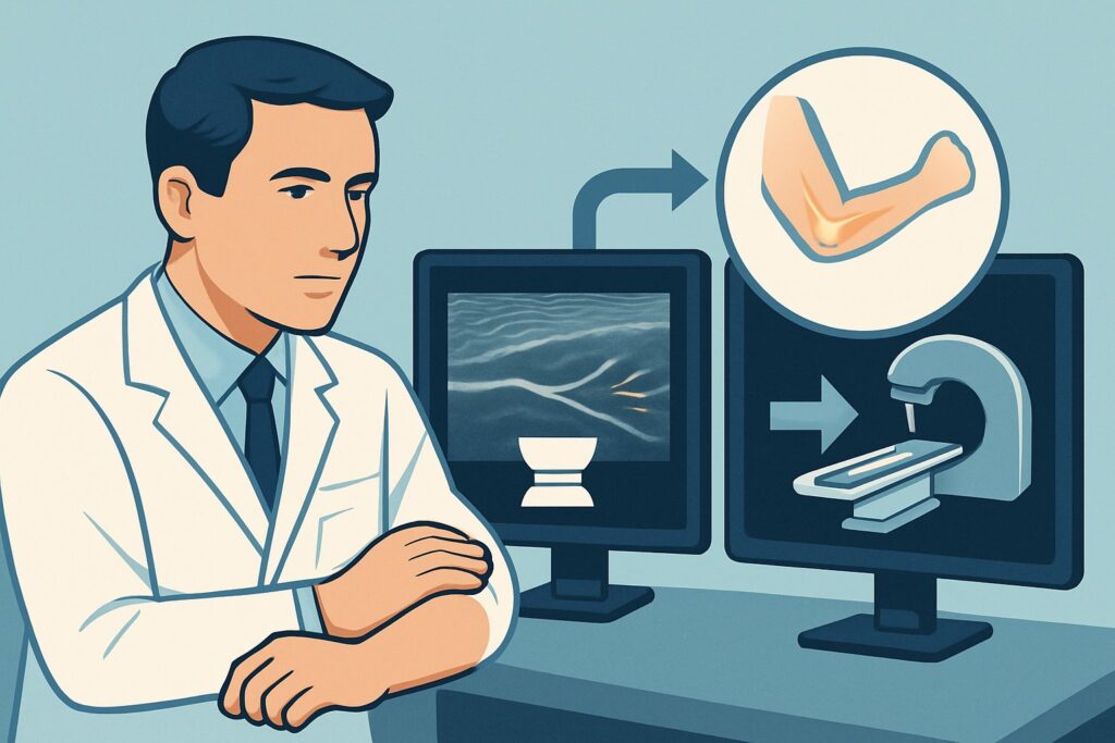Suspected Nerve Abnormality in Chronic Elbow Pain: Should You Order Ultrasound or MRI?