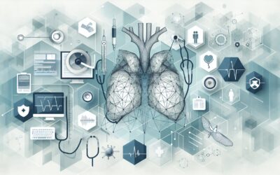 Artificial heart and medical technology illustration for healthcare innovation.