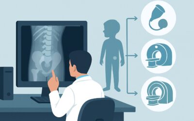 What Imaging Is Best for a Child's Back Pain with a Lump or Skin Change?