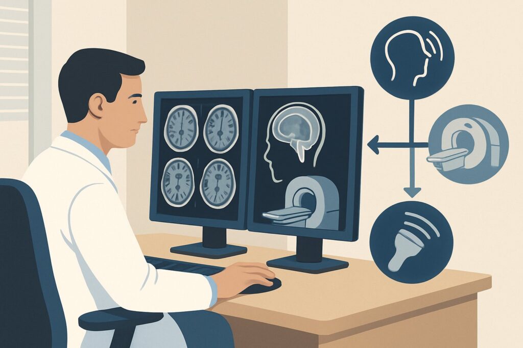What Imaging Is Best for Chronic Vertigo with Unilateral Hearing Loss or Tinnitus?