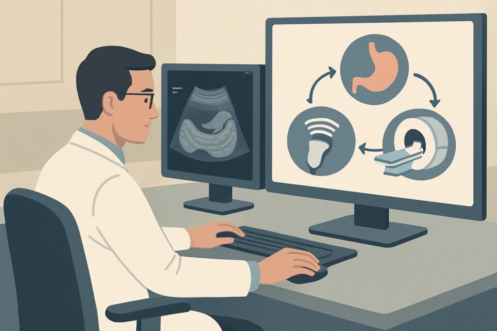 What Imaging Is Best for Epigastric Pain with Suspected Reflux, Gastritis, or Ulcer?
