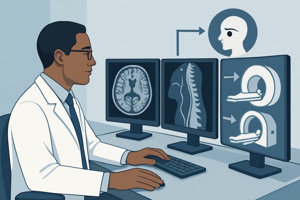 What Imaging Is Best for Horner Syndrome with Localizing Spinal Cord Signs?