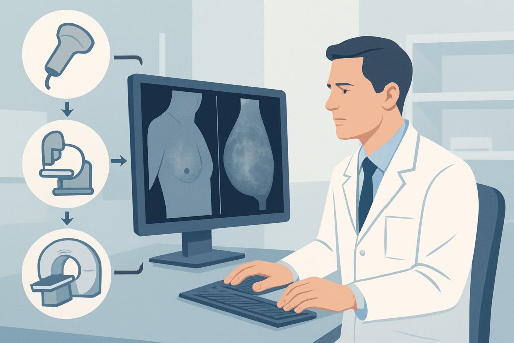 What Imaging Is Best for Male Breast Cancer Screening in High-Risk Patients?