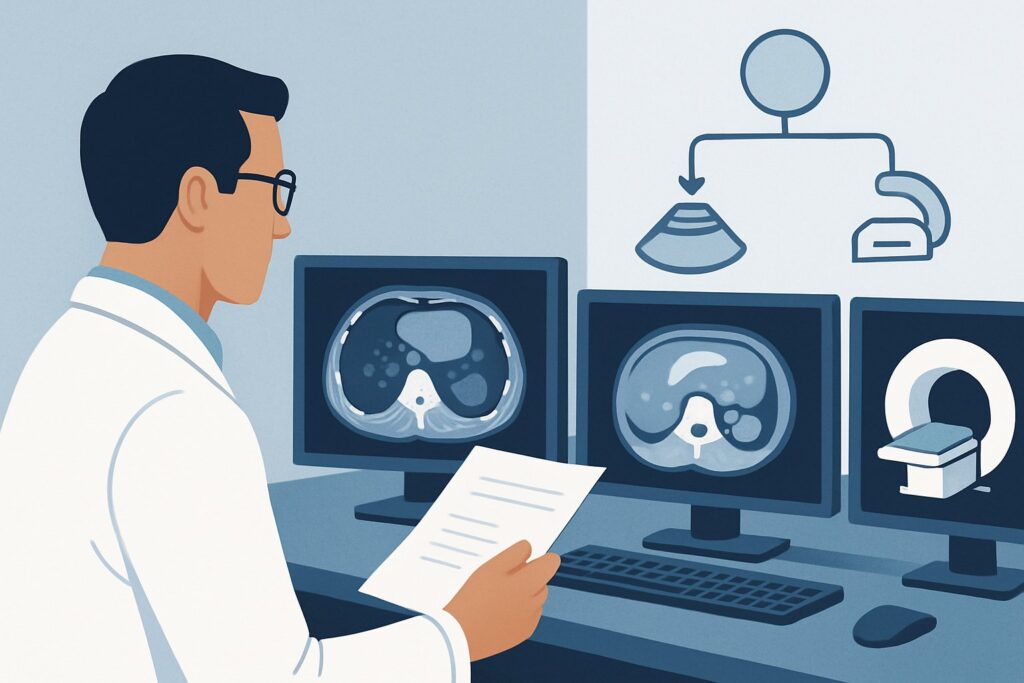 What Imaging Is Best for Stage I Pure Seminoma Surveillance After Orchiectomy?