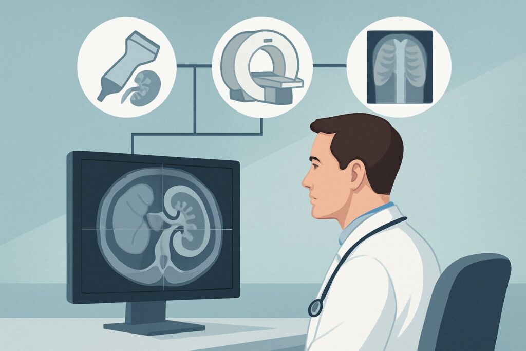 What Imaging Is Best for Suspected Pyelonephritis in a Pelvic Renal Transplant?