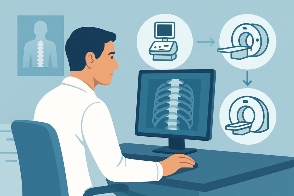 What Imaging Is Next for Thoracic Back Pain with an Abnormal Radiograph?