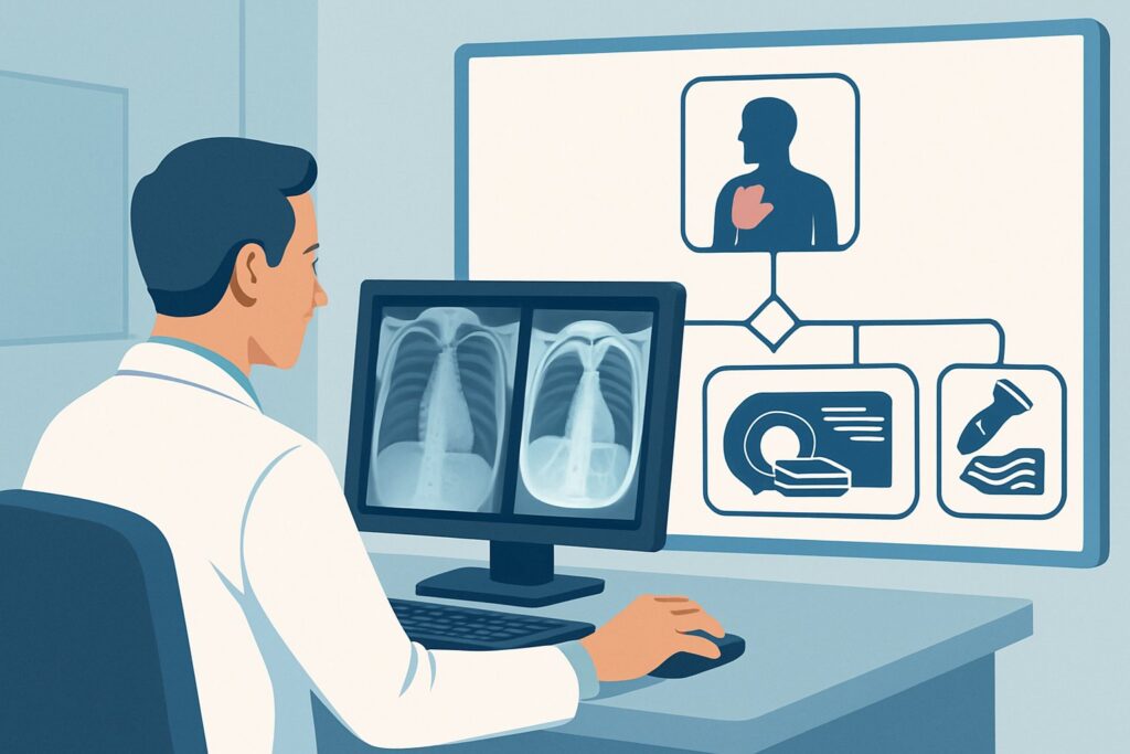 What Imaging Should You Order for Chest Wall Pain After a Prior Intervention?