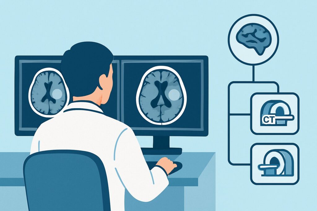 What Is the Best Imaging for a Suspected Extra-Axial Brain Tumor?