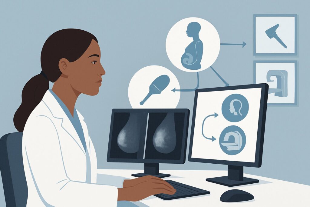 What Is the Best Imaging for Locoregional Staging of Breast Cancer During Pregnancy?