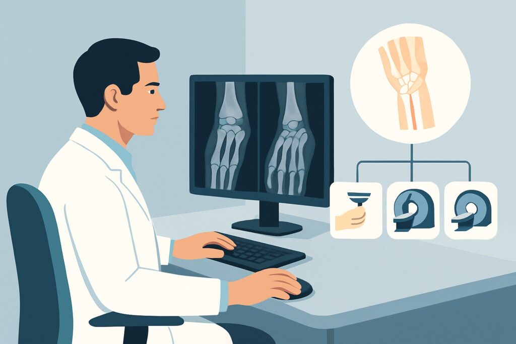 What Is the Best Imaging for Suspected Wrist Tendon Injury After Normal Radiographs?
