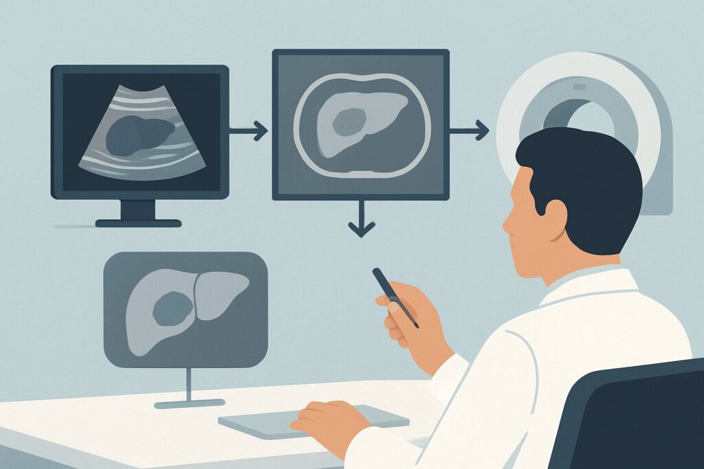 What Is the Best Imaging Study for an Indeterminate Liver Lesion on Ultrasound?